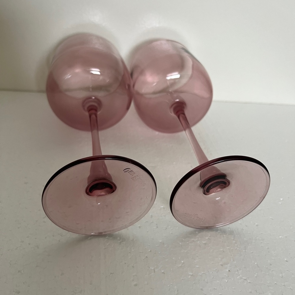 Our Place amethyst tinted stemmed wine glasses. set of 2 - Picture 7 of 7